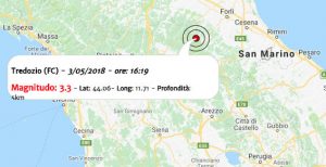 Terremoto oggi, scossa in Emilia Romagna