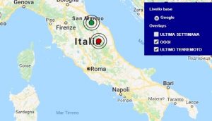 Terremoto oggi Marche 7 maggio 2018, scossa M 2.9 in provincia di Macerata - Dati Ingv