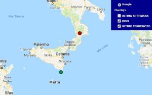 Terremoto oggi Calabria 14 maggio 2018, scossa M 2.1 provincia di Catanzaro - Dati Ingv
