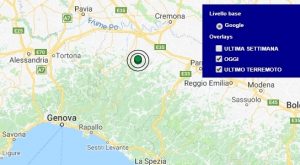 Terremoto oggi Emilia Romagna, 19 maggio 2018, scossa M 2.7 provincia di Piacenza - Dati Ingv
