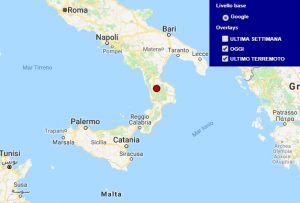 Terremoto oggi Calabria 23 maggio 2018, scossa M 2.0 provincia di Cosenza - Dati Ingv