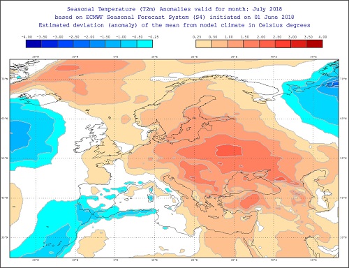Tendenza meteo luglio 2018 - effis.jrc.ec.europa.eu