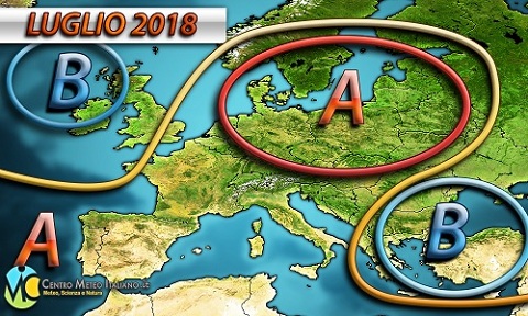 Tendenza meteo luglio 2018