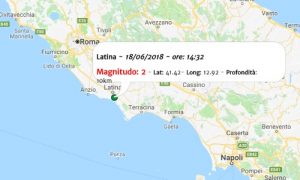 Terremoto oggi, scossa nel Lazio