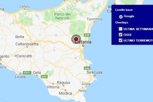 Terremoto oggi Sicilia 19 giugno 2018, scossa M 2.3 provincia di Catania - Dati Ingv