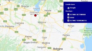 Terremoto oggi Lombardia 23 giugno 2018, scossa M 2.1 provincia di Mantova - Dati Ingv