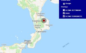 Terremoto oggi Calabria 28 giugno 2018, scossa M 2.4 provincia di Cosenza - Dati Ingv