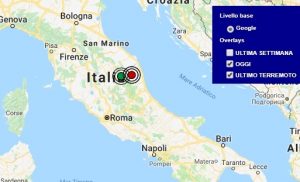 Terremoto oggi Marche 1 luglio 2018, scossa M 2.5 provincia di Macerata - Dati Ingv