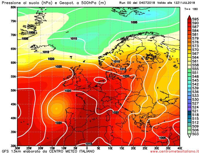 Condizioni meteo estive sull'Italia senza picchi di caldo eccessivi e con qualche temporale Condizioni meteo estive sull'Italia senza picchi di caldo eccessivi e con qualche temporale