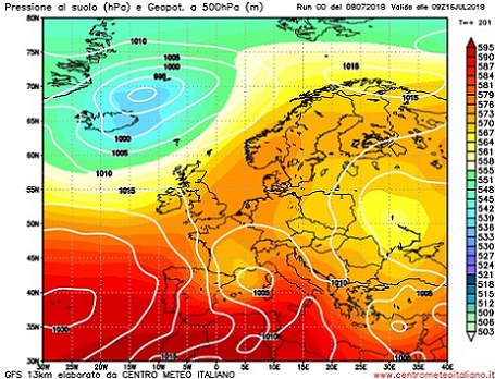 Caldo in settimana, seconda metà di luglio più movimentata?