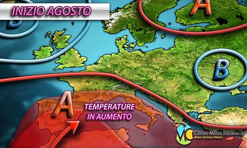   Caldo africano with the agosto, temperature and afa in the aumento 
