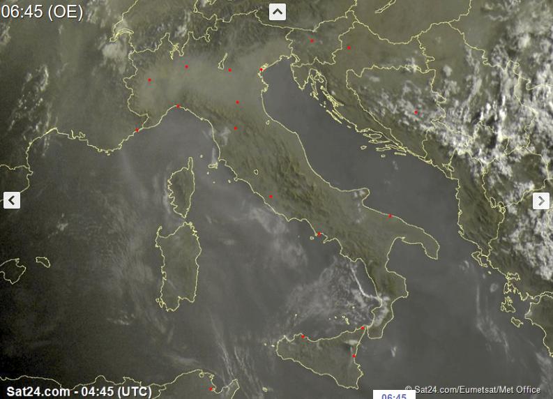 Sole e caldo sull'Italia in questo ultimo giorno di luglio - sat24.com Sole e caldo sull'Italia in questo ultimo giorno di luglio - sat24.com