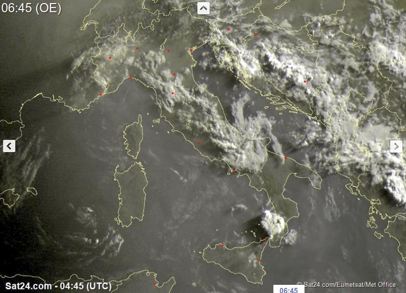 Gran caldo e rischio forti temporali al pomeriggio - sat24.com Gran caldo e rischio forti temporali al pomeriggio - sat24.com