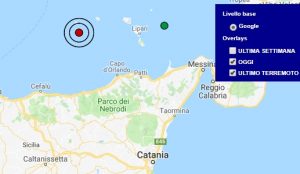 Terremoto oggi Sicilia 4 agosto 2018, scossa M 3.1 Isole Eolie - Dati Ingv