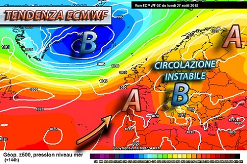 Tendenza meteo weekend 1-2 settembre Tendenza meteo weekend 1-2 settembre