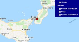 Terremoto oggi Calabria 30 agosto 2018, scossa M 2.2 provincia di Reggio Calabria - Dati Ingv