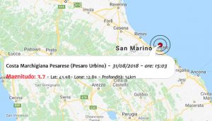 Terremoto oggi Marche
