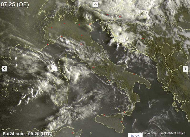 Ancora qualche temporale nelle prossime ore - sat24.com Ancora qualche temporale nelle prossime ore - sat24.com