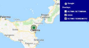 Terremoto oggi Sicilia 13 settembre 2018, scossa M 2.4 provincia di Catania - Dati Ingv