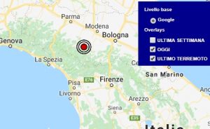Terremoto oggi Emilia Romagna 17 settembre 2018, scossa M 2.4 provincia di Modena - Dati Ingv