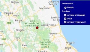Earthquake in March 18 September 2018, shock M 2.0 province Ascoli Piceno - Data Ingv
