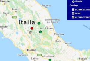 Terremoto oggi Lazio 27 settembre 2018, scossa M 2.2 provincia di Frosinone - Dati Ingv