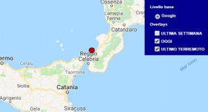 Terremoto oggi Calabria 2 ottobre 2018, scossa M 2.1 costa calabra - Dati Ingv