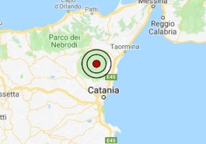 Terremoto oggi Sicilia 24 ottobre 2018, scossa M 3.1 provincia di Catania - Dati Ingv