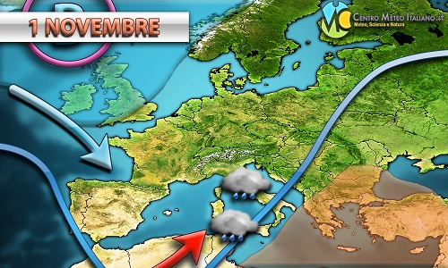 Tendenza meteo ponte di Ognissanti in Italia Tendenza meteo ponte di Ognissanti in Italia