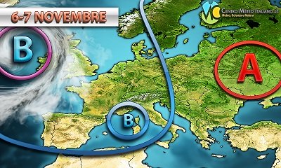Tendenza meteo per la prima settimana di novembre