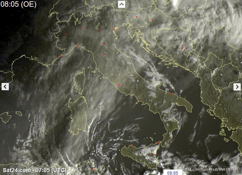 Rapido peggioramento meteo in arrivo, ecco dove - sat24.com Rapido peggioramento meteo in arrivo, ecco dove - sat24.com