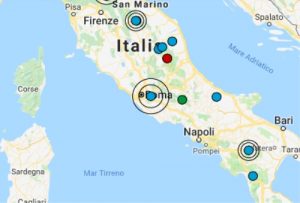 Terremoto Lazio oggi 1 gennaio 2019