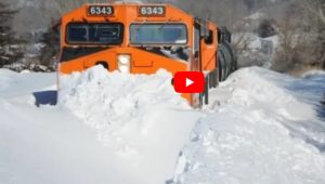 Treni nella neve, il video