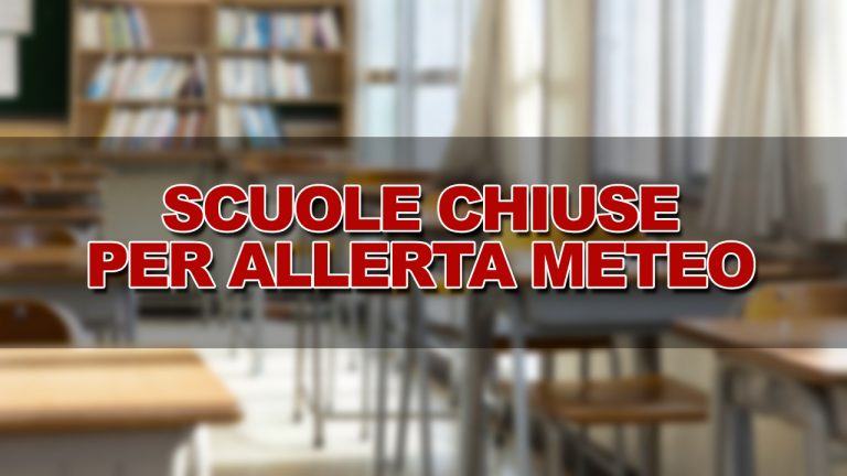 Scuole chiuse in diverse regioni per allerta maltempo giovedì 24 gennaio 2019: l’elenco dei Comuni