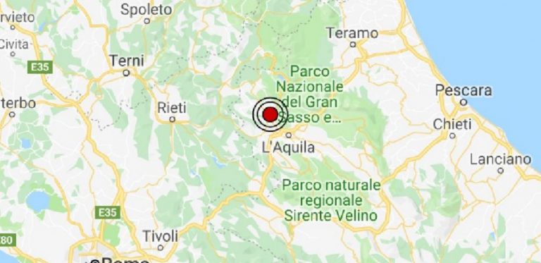 Terremoto oggi Abruzzo 27 gennaio 2019, scossa M 2.4 in provincia de L’Aquila | Dati INGV