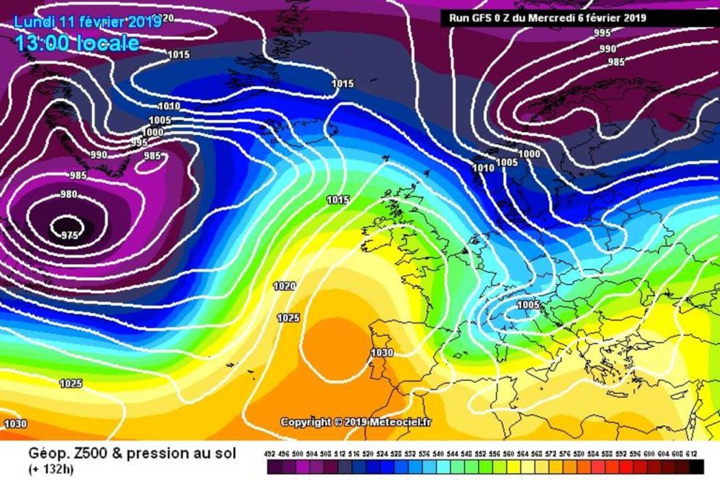 Rapido peggioramento del tempo a cavallo tra la prima e la seconda di febbraio - meteociel.fr