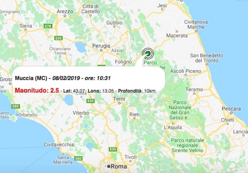 terremoto 8 febbraio 2019