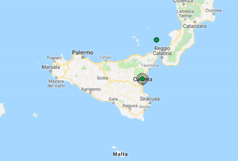 Terremoto oggi Sicilia, 10 febbraio 2019: scossa M 2.4 in provincia di Catania. Dati INGV