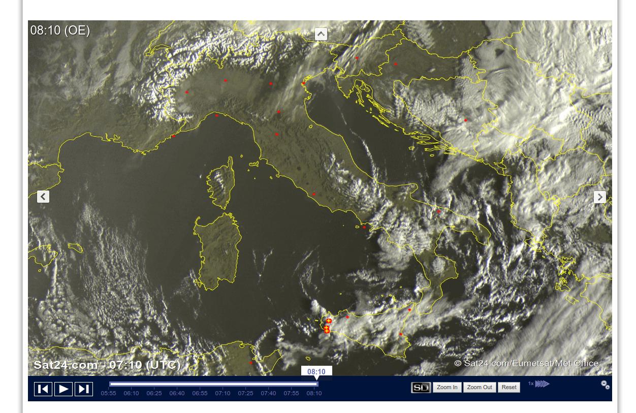 Piogge, temporali e neve al Sud, sole prevalente altrove - sat24.com