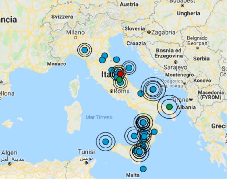 Terremoto oggi Italia 14 febbraio 2019, le ultime scosse registrate – Dati Ingv