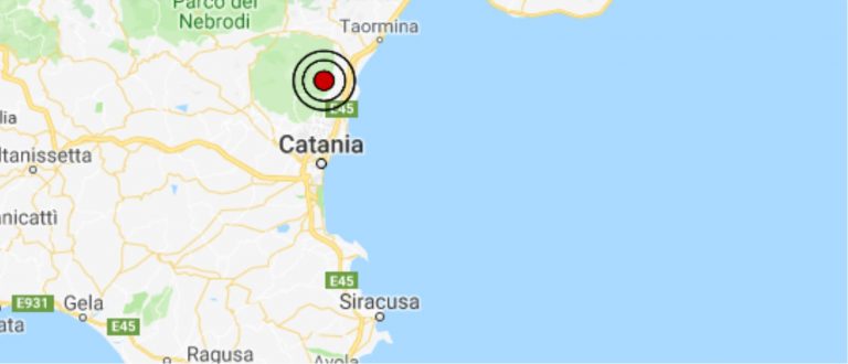 Terremoto oggi Sicilia 14 febbraio 2019, scossa M 2.7 provincia Catania – Dati Ingv