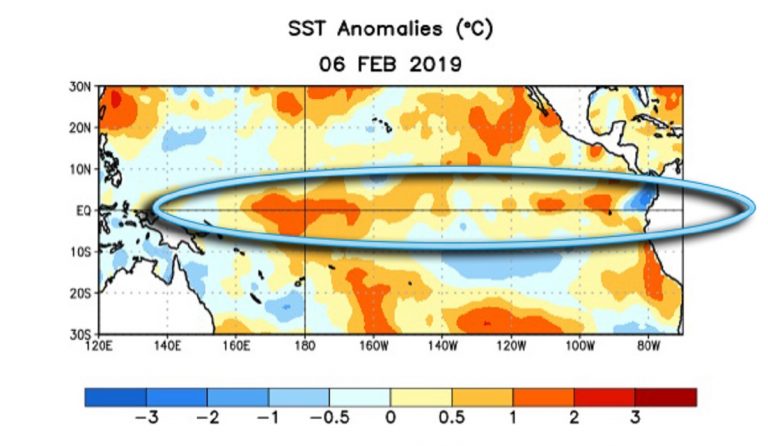 El Niño si è sviluppato nel Pacifico: evento debole secondo i modelli