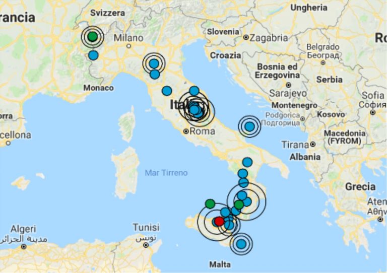 Terremoto oggi Umbria, venerdì 22 febbraio 2019: scossa M 2.6 in provincia di Perugia – Dati Ingv