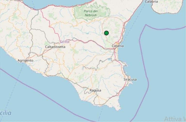 Terremoto oggi Sicilia 5 marzo 2019, scossa M 2.2 provincia Catania – Dati Ingv
