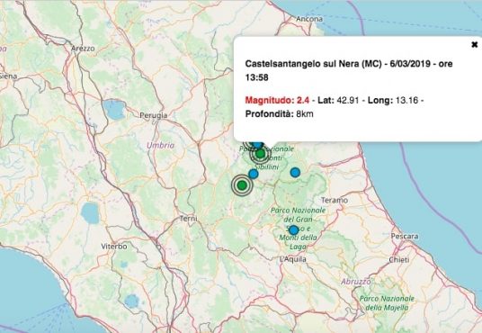 terremoto 6 marzo 2019 marche