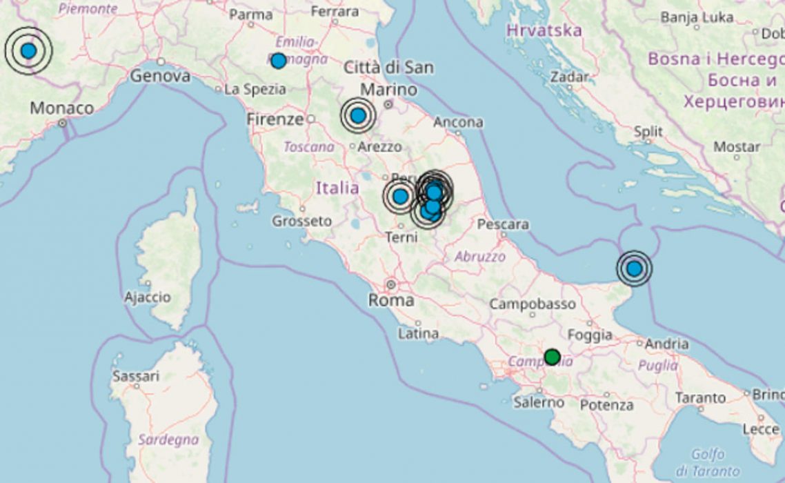 Terremoto oggi Italia 9 marzo 2019