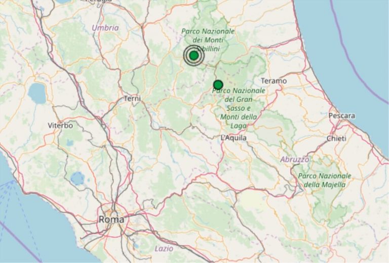 Terremoto oggi Umbria 12 marzo 2019, scossa M 2.4 in provincia di Perugia – Dati Ingv