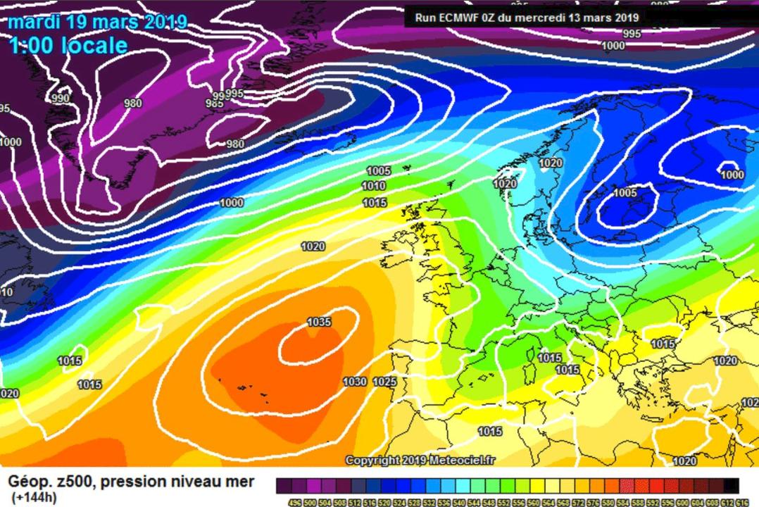Nuovo peggioramento meteo per il modello ECMWF durante la prossima settimana - meteociel.fr