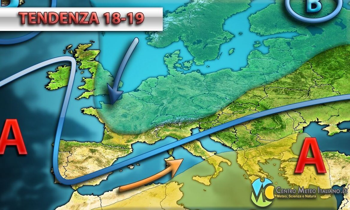 Tempo previsto in Italia per la prossima settimana