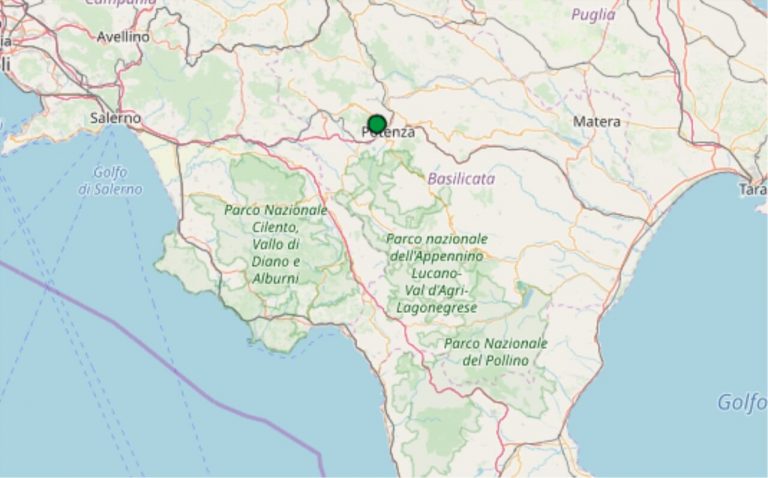 Terremoto oggi Basilicata, giovedì 14 marzo 2019, scossa M 2.0 a Potenza – Dati Ingv